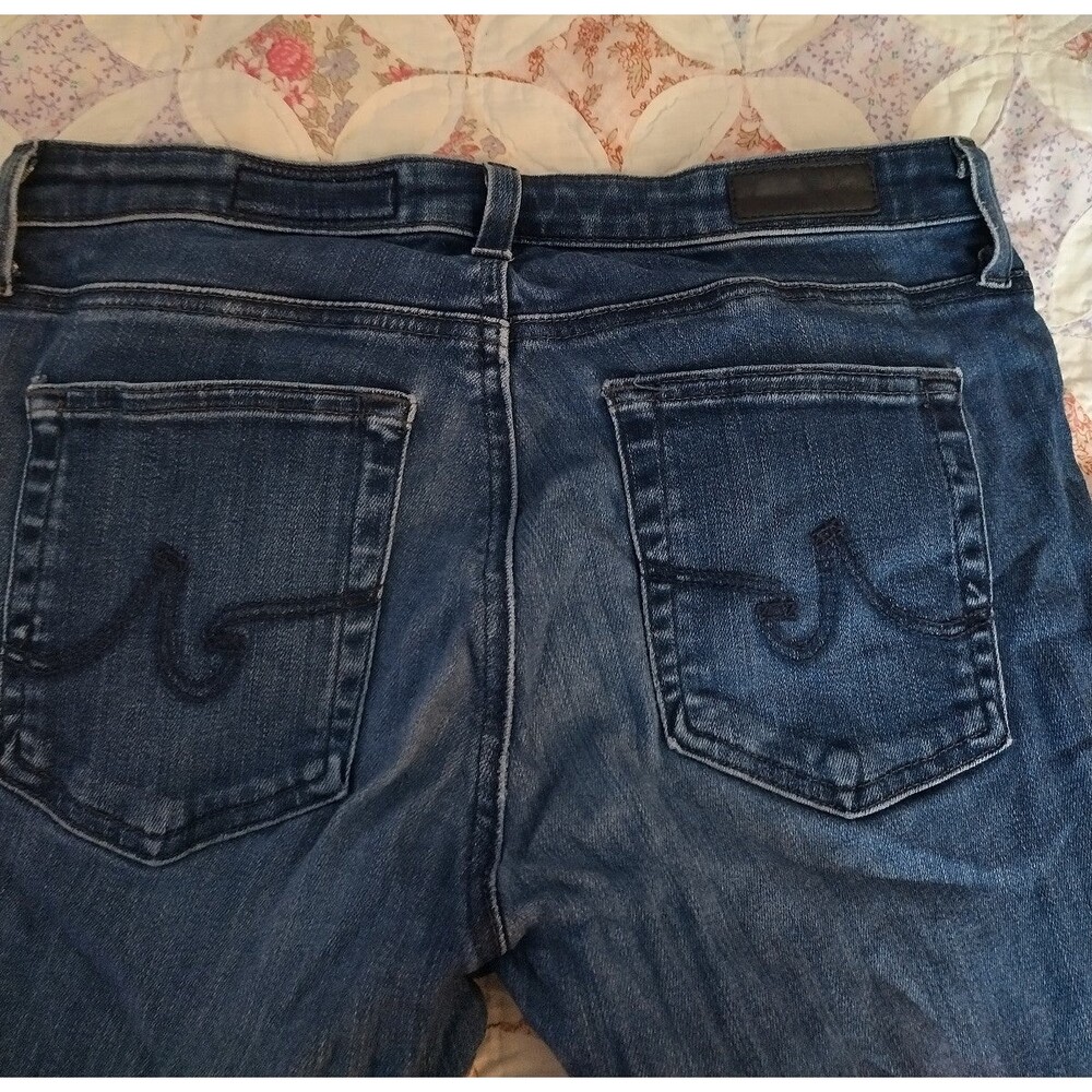 AG Adriano Goldschmied The Prima Ankle Pintucked Cigarette Jeans Women’s 27R - Picture 7 of 11
